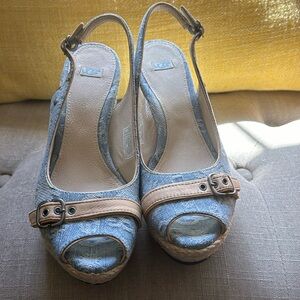 UGG Noella classic denim wedges 7.5